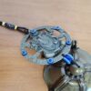 Sino dos ventos de metal com imagem de Ganesha e pedras de Olho Grego 55cm