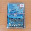 Caderno indiano artesanal estampa de Patchwork 18x13cm azul