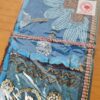 Caderno indiano artesanal estampa de Patchwork 18x13cm azul