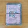 Caderno indiano artesanal estampa de elefante rosa claro 20x15cm