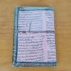 Caderno indiano artesanal estampa de elefante rosa claro 18x13cm