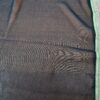 Sari indiano de crepe de seda preto e dourado bordado