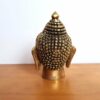 Estátua Cabeça de Buda indiano de metal brass 11cm
