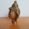 Estátua Cabeça de Buda indiano de metal brass 11cm