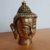 Estátua Cabeça de Buda indiano de metal brass 11cm
