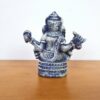 Estátua de Ganesha de pedra cor azul 8cm