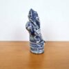 Estátua de Ganesha de pedra cor azul 8cm