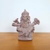 Estátua de Ganesha de pedra cor rosé 8cm