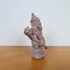 Estátua de Ganesha de pedra cor rosé 8cm