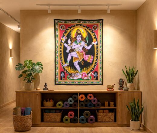 Painel grande clássico de deidade hindu - Shiva Nataraja