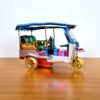 Riquexá tranporte típico asiático como objeto de decoração 12cm