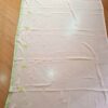 Sari indiano de crepe de seda verde e dourado bordado
