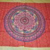 Canga indiana de viscose estampa de mandala vermelho e coloridos 2m