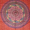 Canga indiana de viscose estampa de mandala vermelho e coloridos 2m