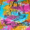 Panô indiano grande de algodão estampa de Shiva color batik 2,40m