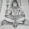 Panô indiano grande de algodão estampa de Shiva bicolor 2,40m