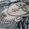 Panô indiano grande de algodão estampa de Shiva bicolor 2,40m