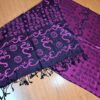 Echarpe indiana algodão com viscose estampa de OM e mantras rosa cereja