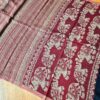 Pashimina indiana estampa de elefantes vermelho e bege