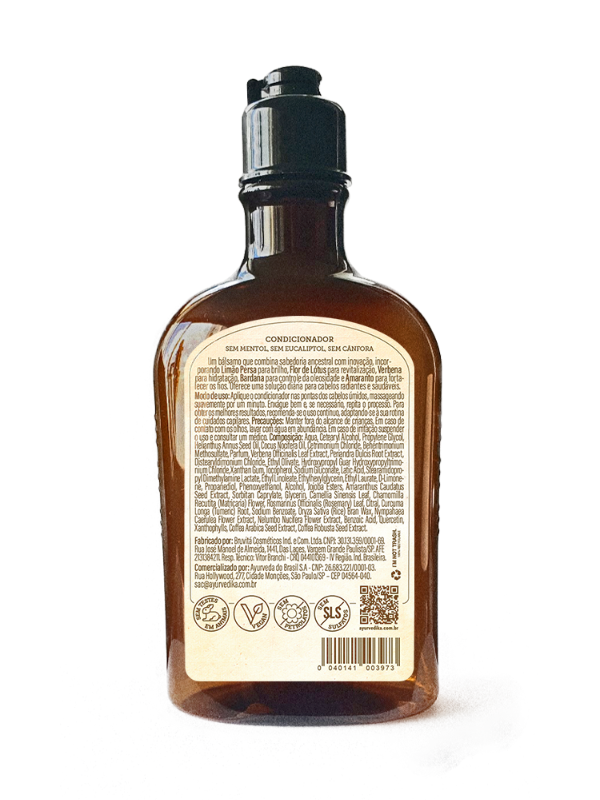 Condicionador Ayurvédico com colágenos vegetais, pre-bióticos e antioxidantes