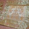 Duo de Capas de almofada indiana de elefantes mostarda com dourado