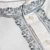 Conjunto completo de vestuário para noivo em casamentos indianos branco com bordado