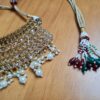 Conjunto completo de semi joia clássica indiana Gold