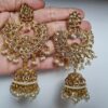Conjunto completo de semi joia clássica indiana Gold