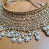 Conjunto completo de semi joia clássica indiana Gold
