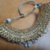 Conjunto completo de semi joia clássica indiana Gold