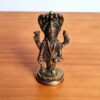 Estátua de Vishnu em metal brass com 10cm
