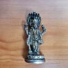 Estátua do Deus Vishnu, finamente produzida na Índia com metal brass (cobre e níquel), com 10 cm de altura pesando 234g. Bela peça para decorar e trazer sorte!