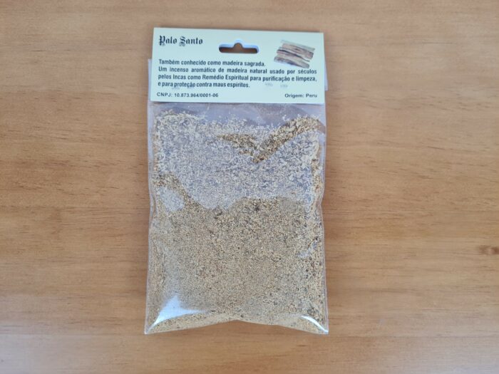 Incensos Naturais Palo Santo em pó (Madeira Sagrada) 25g