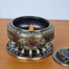 Incensário turíbulo de mesa design da riqueza com 8 símbolos auspiciosos