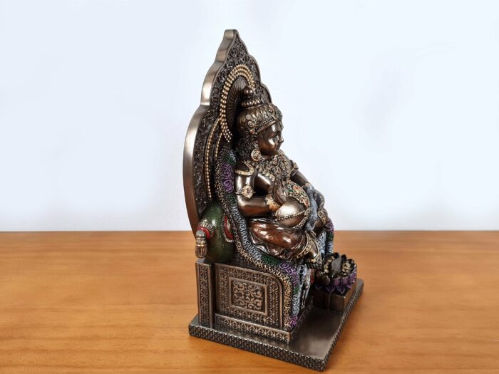 Estátua de Lord Kubera da Veronese Design guardião das riquezas 18cm