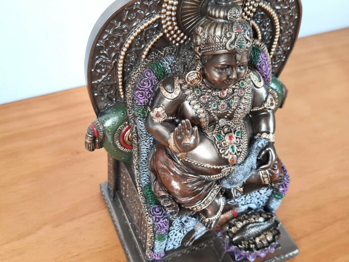 Estátua de Lord Kubera da Veronese Design guardião das riquezas 18cm