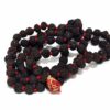 Japamala raro de Black Rudrakshas 108 contas com sementes de 6mm