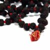 Japamala raro de Black Rudrakshas 108 contas com sementes de 6mm