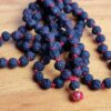 Japamala raro de Black Rudrakshas 108 contas com sementes de 6mm
