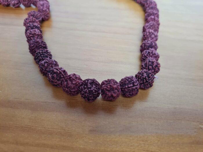 Japamala de 108 contas grandes de sementes de Rudraksha 17mm