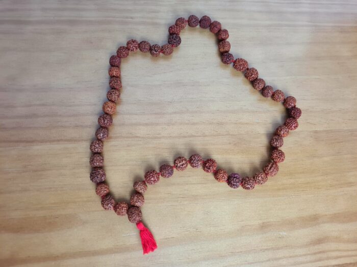 Japamala de 108 contas grandes de sementes de Rudraksha 12mm