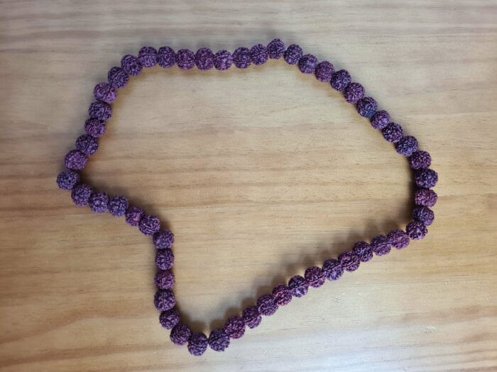 Japamala de 108 contas grandes de sementes de Rudraksha 17mm