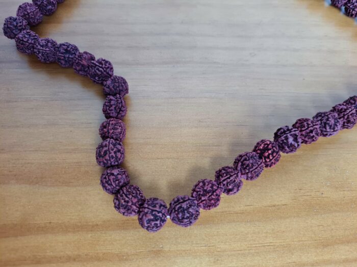 Japamala de 108 contas grandes de sementes de Rudraksha 17mm