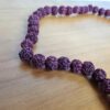 Japamala de 108 contas grandes de sementes de Rudraksha 17mm