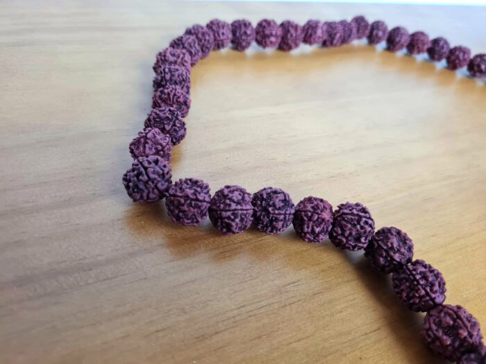 Japamala de 108 contas grandes de sementes de Rudraksha 17mm