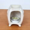 Rechaud Difusor a base de vela com Buda off-white