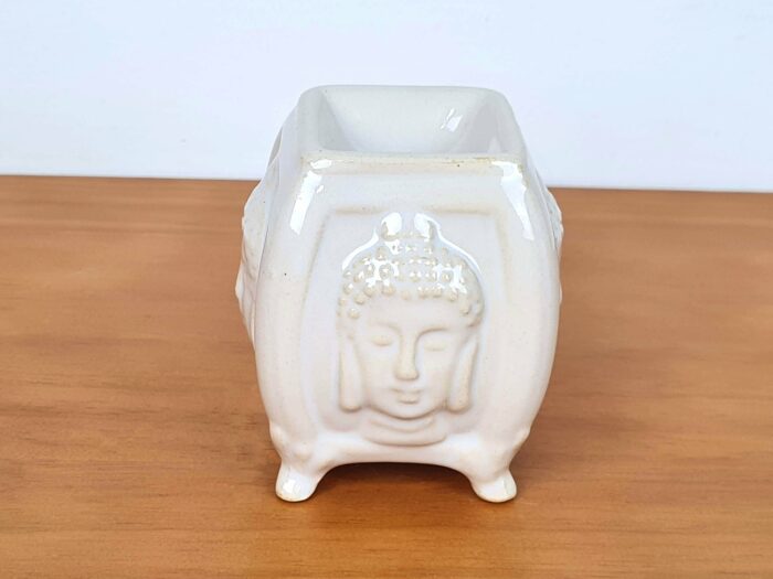 Rechaud Difusor a base de vela com Buda off-white