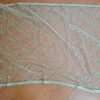 Dupatta bege dourado com bordados florais Pallavi Rajshri