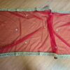 20241126_163701 Dupatta vermelha e dourada de noiva com bordados pompons e barrado luxuoso