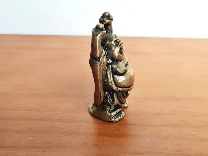 Estátua de Buda Chinês de metal brass 7cm